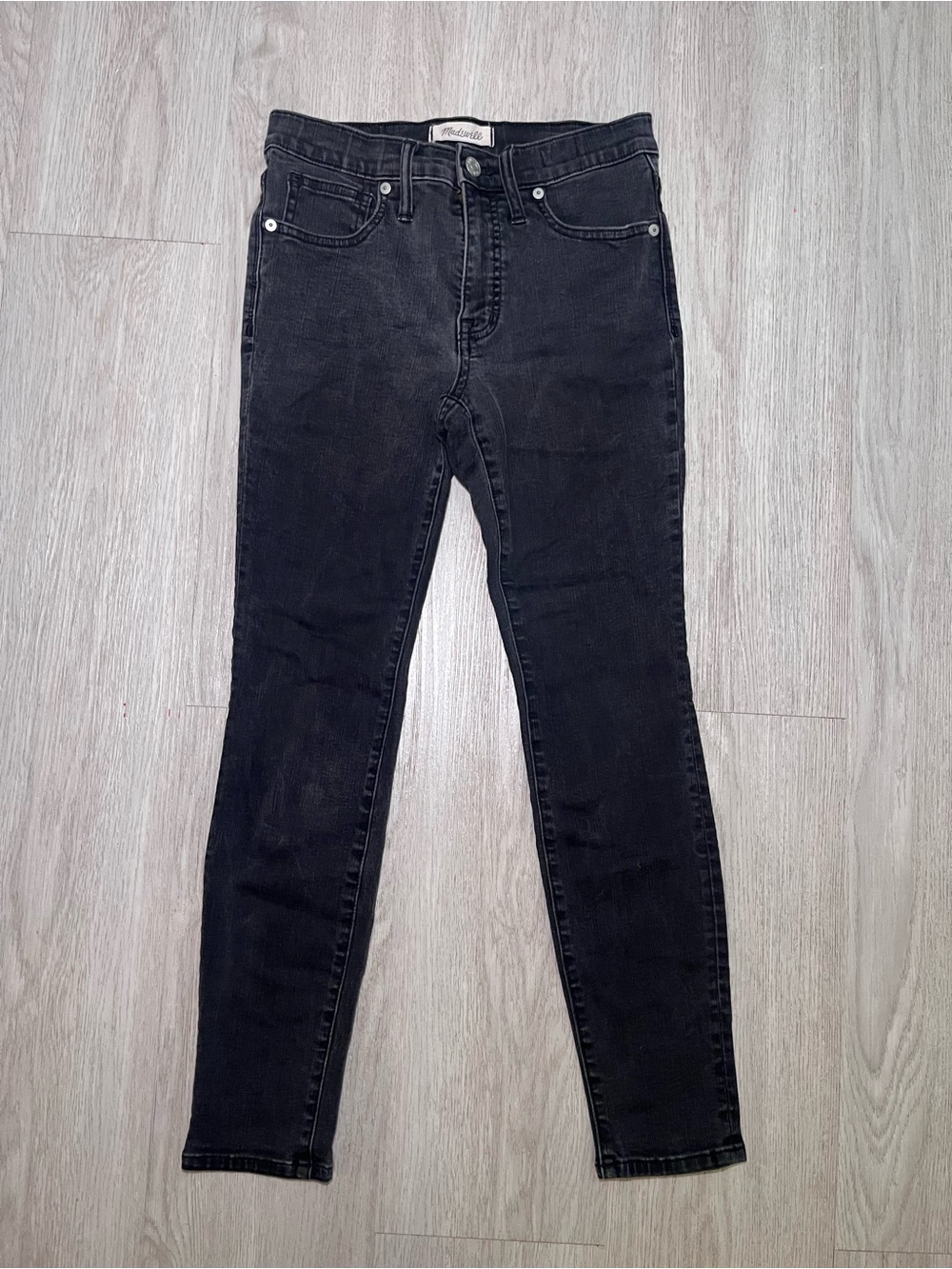 Madewell High Rise Skinny Black Jeans 27P